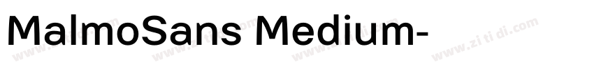 MalmoSans Medium字体转换